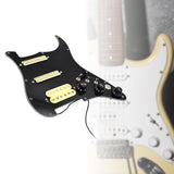 Maxbell Guitar Pickguard Right Electric Guitar Pickguard Pickup for Electric Guitars Black and yellow