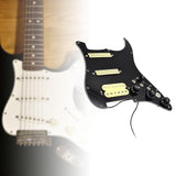 Maxbell Guitar Pickguard Right Electric Guitar Pickguard Pickup for Electric Guitars Black and yellow