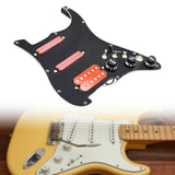 Maxbell Guitar Pickguard Right Electric Guitar Pickguard Pickup for Electric Guitars Black and red
