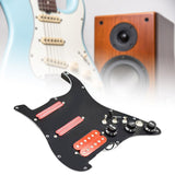 Maxbell Guitar Pickguard Right Electric Guitar Pickguard Pickup for Electric Guitars Black and red