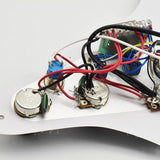 Maxbell Guitar Pickguard Right Electric Guitar Pickguard Pickup for Electric Guitars White and red