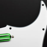 Maxbell Guitar Pickguard Right Electric Guitar Pickguard Pickup for Electric Guitars White and green