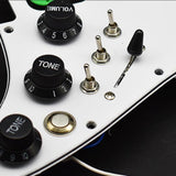 Maxbell Guitar Pickguard Right Electric Guitar Pickguard Pickup for Electric Guitars White and green