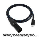 Maxbell TypeC to XLR Audio Cable Audio Cable for Laptop Audio Speaker Mixing Console 50cm