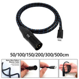 Maxbell TypeC to XLR Audio Cable Audio Cable for Laptop Audio Speaker Mixing Console 50cm