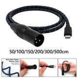 Maxbell TypeC to XLR Audio Cable Audio Cable for Laptop Audio Speaker Mixing Console 50cm