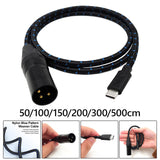 Maxbell TypeC to XLR Audio Cable Audio Cable for Laptop Audio Speaker Mixing Console 50cm