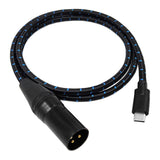 Maxbell TypeC to XLR Audio Cable Audio Cable for Laptop Audio Speaker Mixing Console 200cm