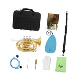 Maxbell BB Trumpet Standard Trumpet Set Trumpet Instrument for Musical Gifts Parties