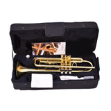 Maxbell B Flat Trumpet Set Gold Trumpet Cloth for Performance Professionals Children