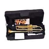 Maxbell B Flat Trumpet Set Gold Trumpet Cloth for Performance Professionals Children