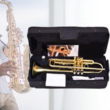 Maxbell B Flat Trumpet Set Gold Trumpet Cloth for Performance Professionals Children