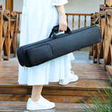 Maxbell Bamboo Flute Bag Black Wear Resistant Handheld Multifunctional Flute Handbag