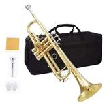 Maxbell B Flat Standard Trumpet Set Gift Classic for Children Stage Performance Kids