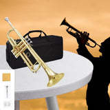 Maxbell B Flat Standard Trumpet Set Gift Classic for Children Stage Performance Kids