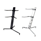 Maxbell Aluminum Alloy Keyboard Stand Anti Slip Portable Height Adjustable for Stage black