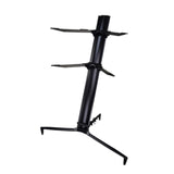 Maxbell Aluminum Alloy Keyboard Stand Anti Slip Portable Height Adjustable for Stage black