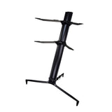 Maxbell Aluminum Alloy Keyboard Stand Anti Slip Portable Height Adjustable for Stage black