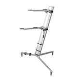 Maxbell Aluminum Alloy Keyboard Stand Anti Slip Portable Height Adjustable for Stage black