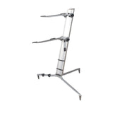 Maxbell Aluminum Alloy Keyboard Stand Anti Slip Portable Height Adjustable for Stage argent