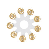 Maxbell Hi Hat Tambourine Sturdy Drum Attachments for Bar Stage Performance Ensemble