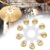Maxbell Hi Hat Tambourine Sturdy Drum Attachments for Bar Stage Performance Ensemble
