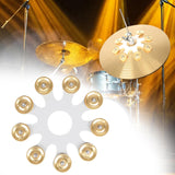 Maxbell Hi Hat Tambourine Sturdy Drum Attachments for Bar Stage Performance Ensemble