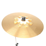 Maxbell Hi Hat Tambourine Sturdy Drum Attachments for Bar Stage Performance Ensemble