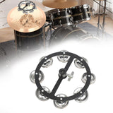 Maxbell Music Rhythm Tambourine KTV for Drum Set for Jazz Drum Set Tambourine Cymbal