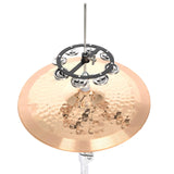 Maxbell Music Rhythm Tambourine KTV for Drum Set for Jazz Drum Set Tambourine Cymbal