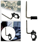 Maxbell Electronic Drum Pad Support Arm Electronic Drum L Rod for Homes Performances 9.1cmx15cmx2.25cm