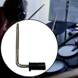 Maxbell Electronic Drum Pad Support Arm Electronic Drum L Rod for Homes Performances 9.1cmx15cmx2.25cm