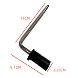 Maxbell Electronic Drum Pad Support Arm Electronic Drum L Rod for Homes Performances 9.1cmx15cmx2.25cm