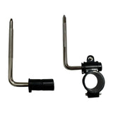 Maxbell Electronic Drum Pad Support Arm Electronic Drum L Rod for Homes Performances 9.1cmx15cmx2.25cm