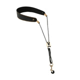 Maxbell Saxophone Neck Strap Belt with Metal Hook for Alto Clarinets Beginners Gifts Black