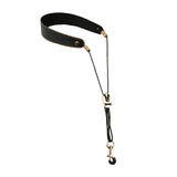 Maxbell Saxophone Neck Strap Belt with Metal Hook for Alto Clarinets Beginners Gifts Black