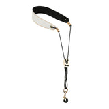Maxbell Saxophone Neck Strap Belt with Metal Hook for Alto Clarinets Beginners Gifts White