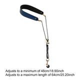 Maxbell Saxophone Neck Strap Belt with Metal Hook for Alto Clarinets Beginners Gifts Blue