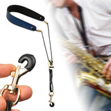 Maxbell Saxophone Neck Strap Belt with Metal Hook for Alto Clarinets Beginners Gifts Blue