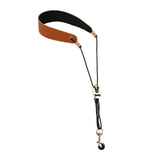 Maxbell Saxophone Neck Strap Belt with Metal Hook for Alto Clarinets Beginners Gifts Brown