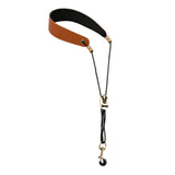 Maxbell Saxophone Neck Strap Belt with Metal Hook for Alto Clarinets Beginners Gifts Brown