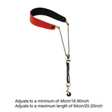 Maxbell Saxophone Neck Strap Belt with Metal Hook for Alto Clarinets Beginners Gifts Red