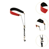 Maxbell Saxophone Neck Strap Belt with Metal Hook for Alto Clarinets Beginners Gifts Red