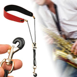 Maxbell Saxophone Neck Strap Belt with Metal Hook for Alto Clarinets Beginners Gifts Red