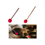 Maxbell Sound Bowl Mallet Replacement Handmade Instrument Accessory Music Bowl Stick 24cmx4.5cm