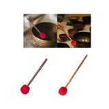 Maxbell Sound Bowl Mallet Replacement Handmade Instrument Accessory Music Bowl Stick 24cmx4.5cm