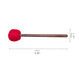 Maxbell Sound Bowl Mallet Replacement Handmade Instrument Accessory Music Bowl Stick 24cmx4.5cm