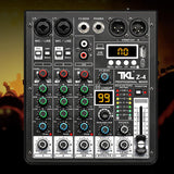 Maxbell Audio Mixer Portable USB DJ Controller Sound Mixer for Live Recording Studio