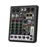Maxbell Audio Mixer Portable USB DJ Controller Sound Mixer for Live Recording Studio
