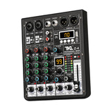 Maxbell Audio Mixer Portable USB DJ Controller Sound Mixer for Live Recording Studio